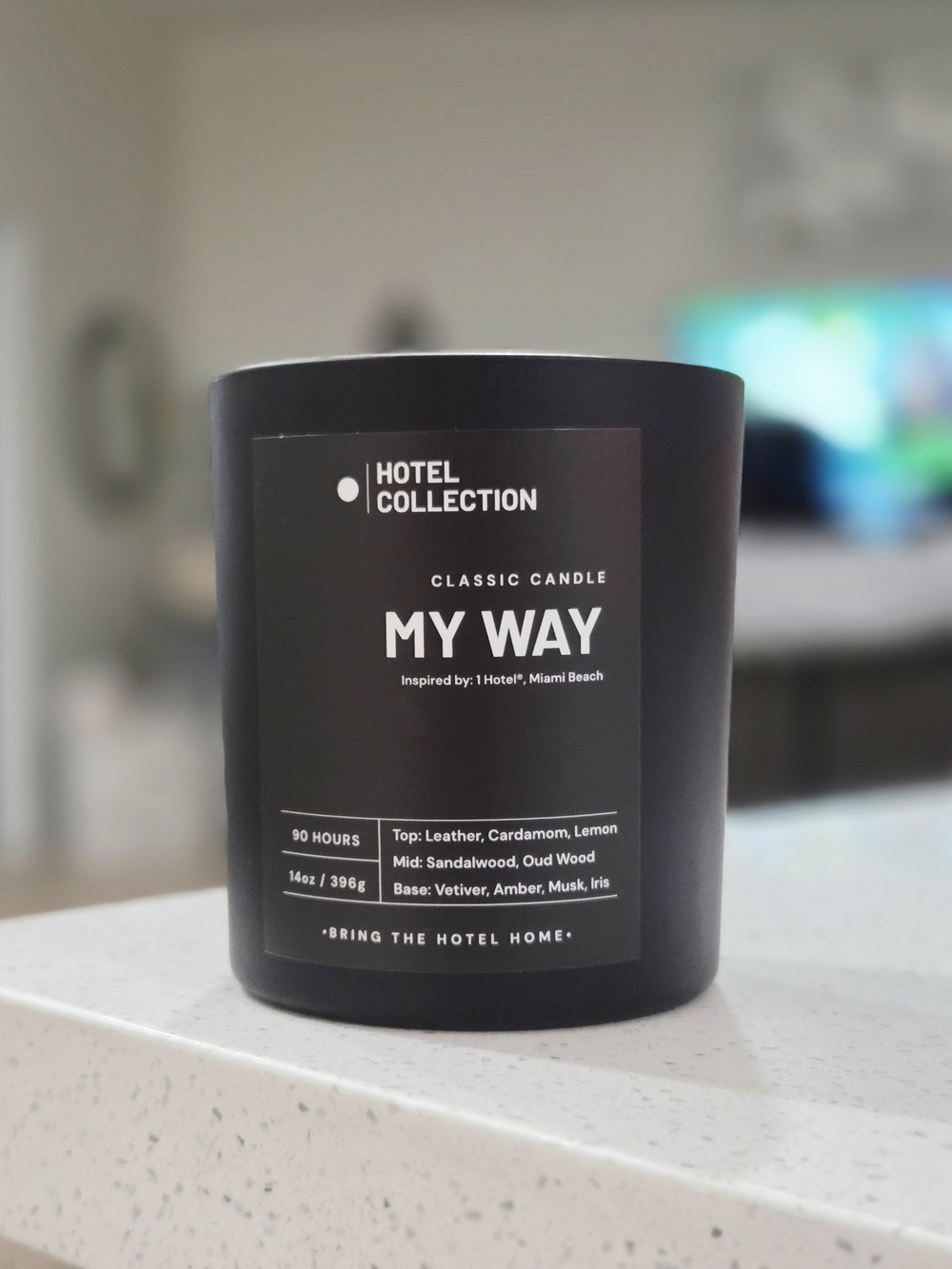 Hotel Collection "My Way" Classic Candle - Black